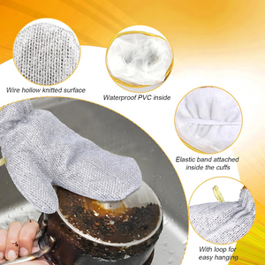 Steel Wire Dishwashing Gloves Buy 1 Get 1 Free (Pack of 2 Pair)